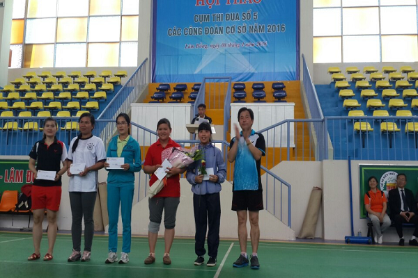 Tham gia Hội thao “Cụm thi đua các Công đoàn cơ sở trực thuộc Liên đoàn lao động tỉnh Lâm Đồng”